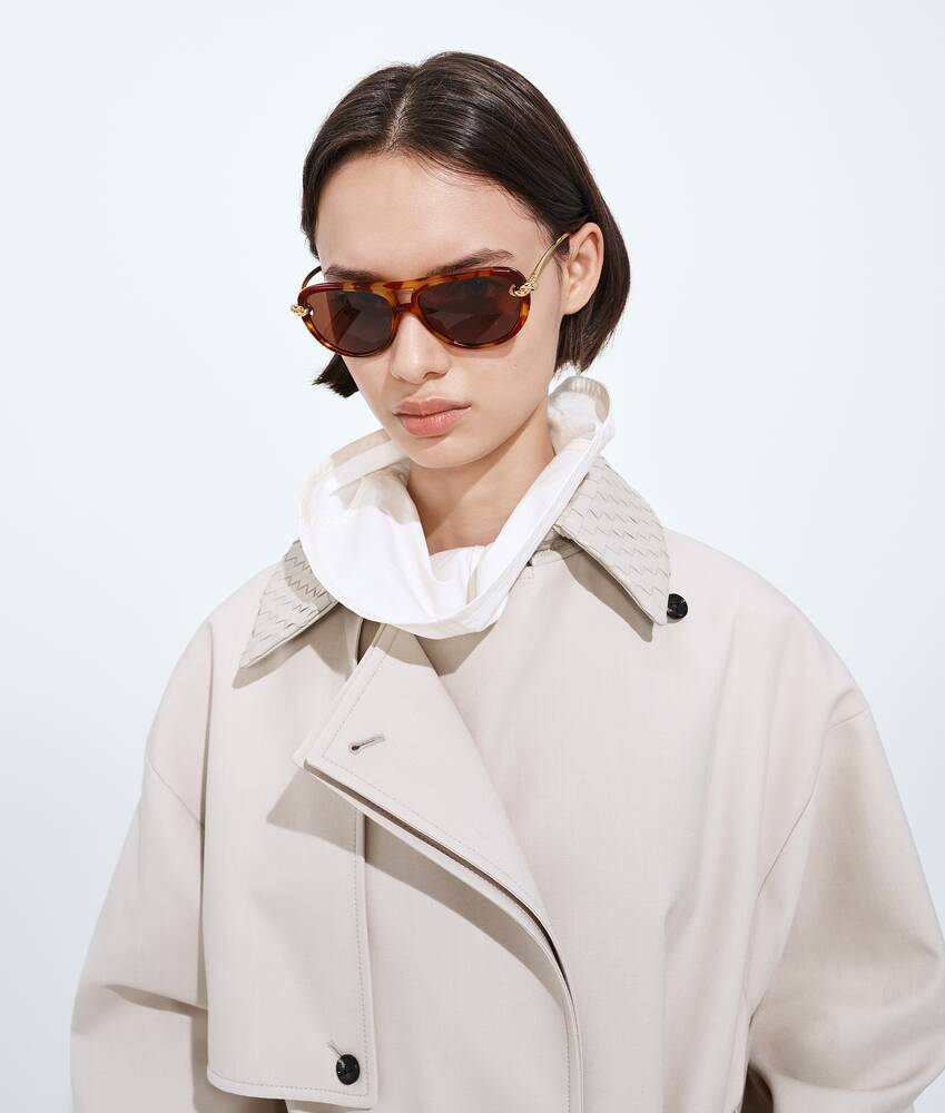 BOTTEGA VENETA Knot飞行员太阳眼镜