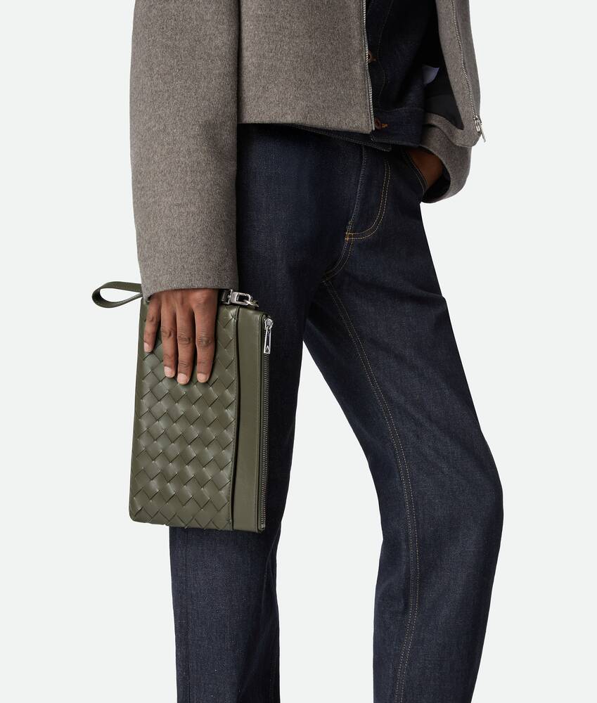 BOTTEGA VENETA Intrecciato Prism编织手拿包