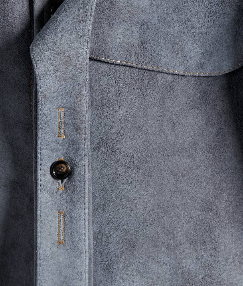 BOTTEGA VENETA 雾面效果绒面革衬衫