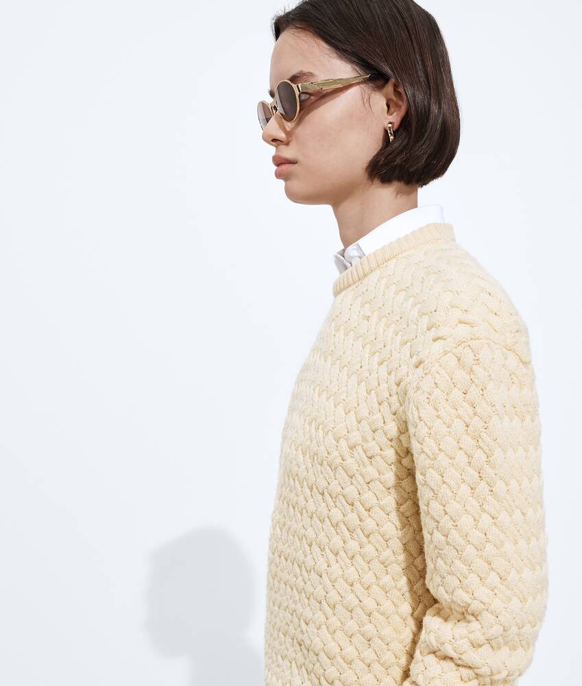 BOTTEGA VENETA Intrecciato编织羊毛针织衫