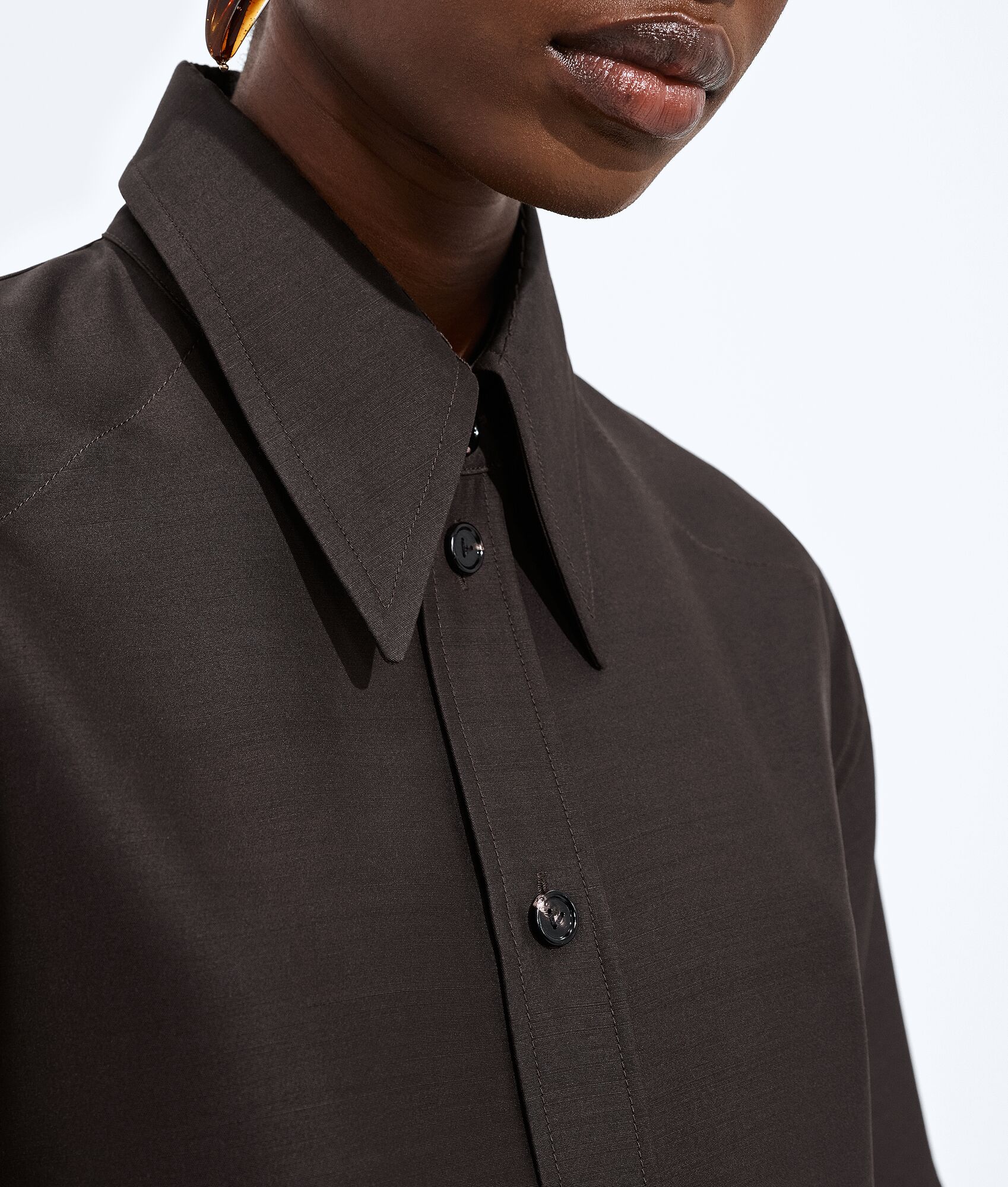 BOTTEGA VENETA 羊毛配桑蚕丝衬衫