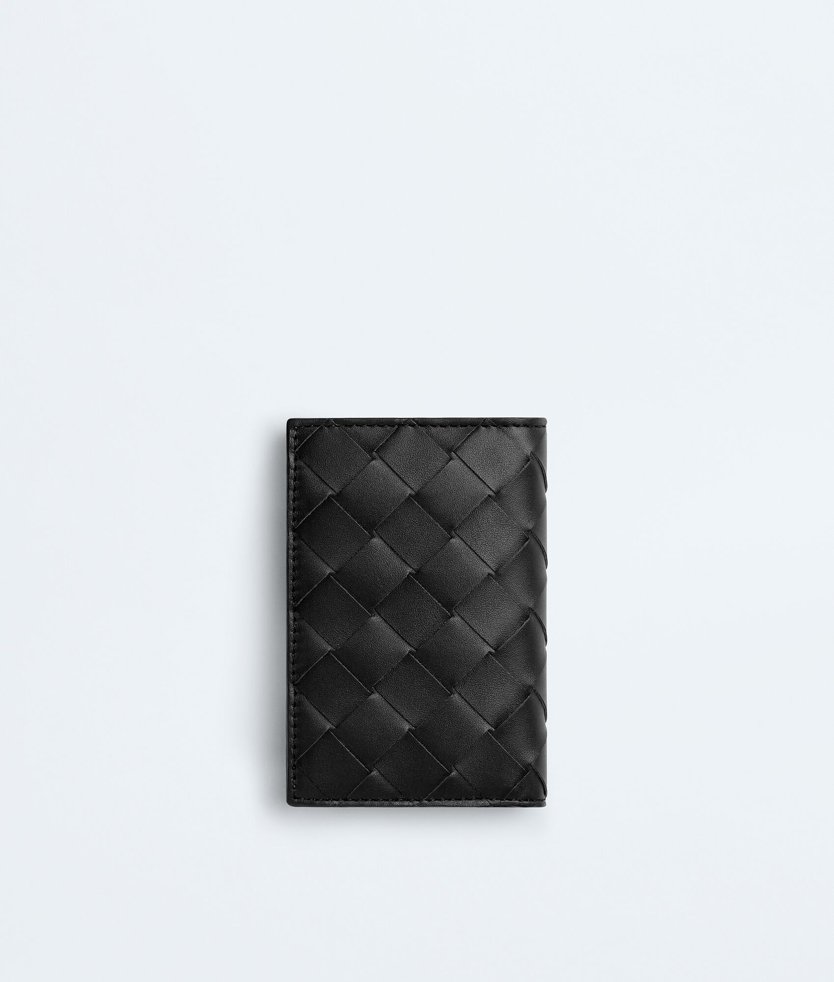 BOTTEGA VENETA Intrecciato编织翻盖卡包