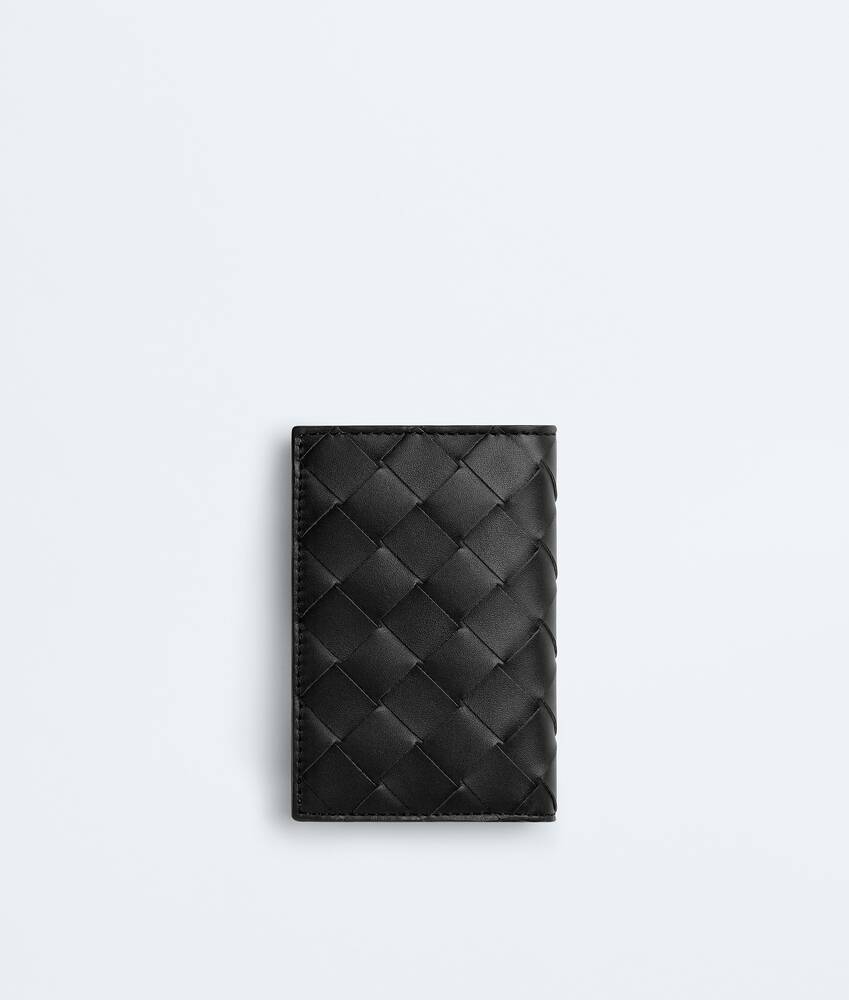 BOTTEGA VENETA Intrecciato编织翻盖卡包