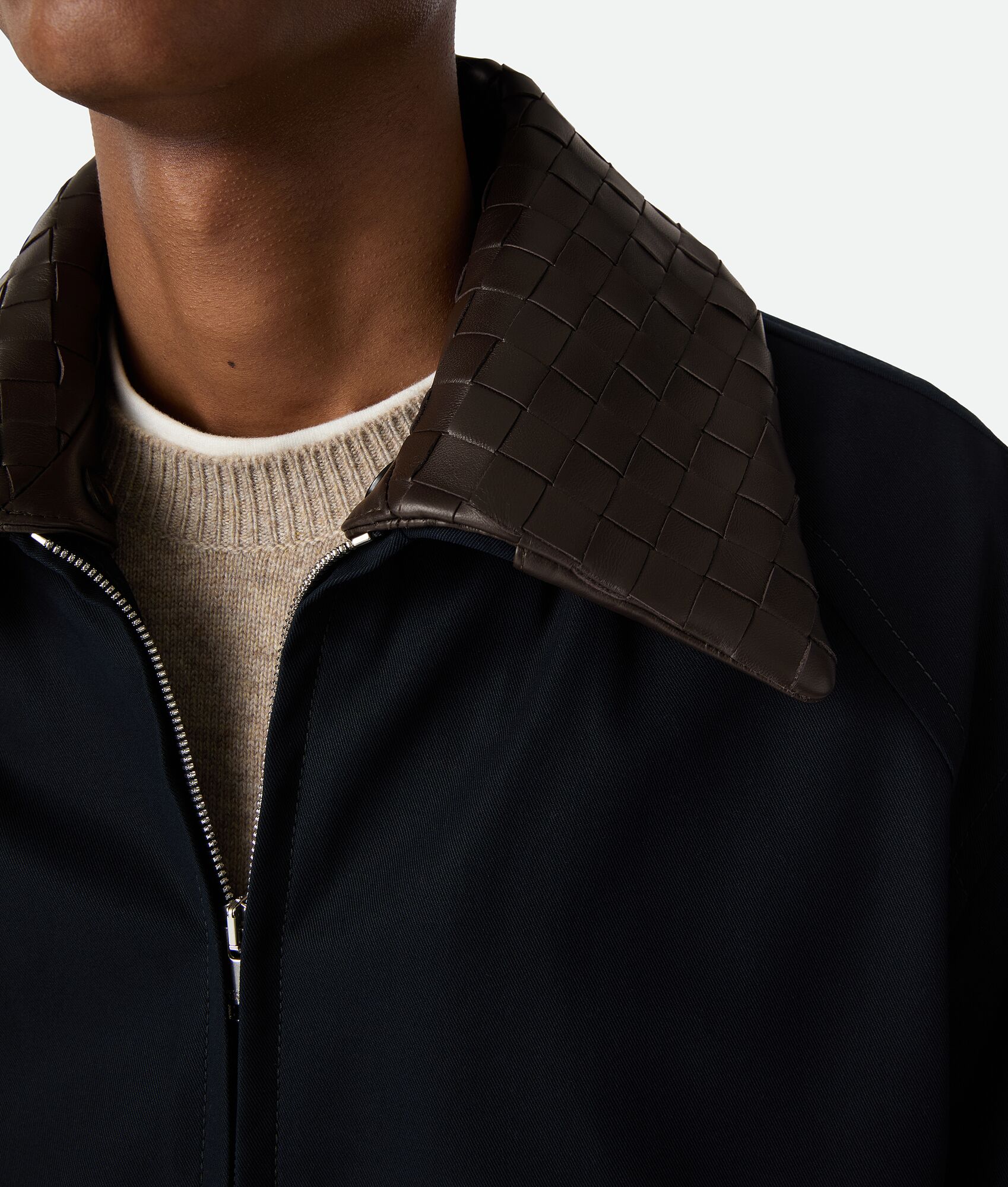 BOTTEGA VENETA 棉质斜纹束腰夹克