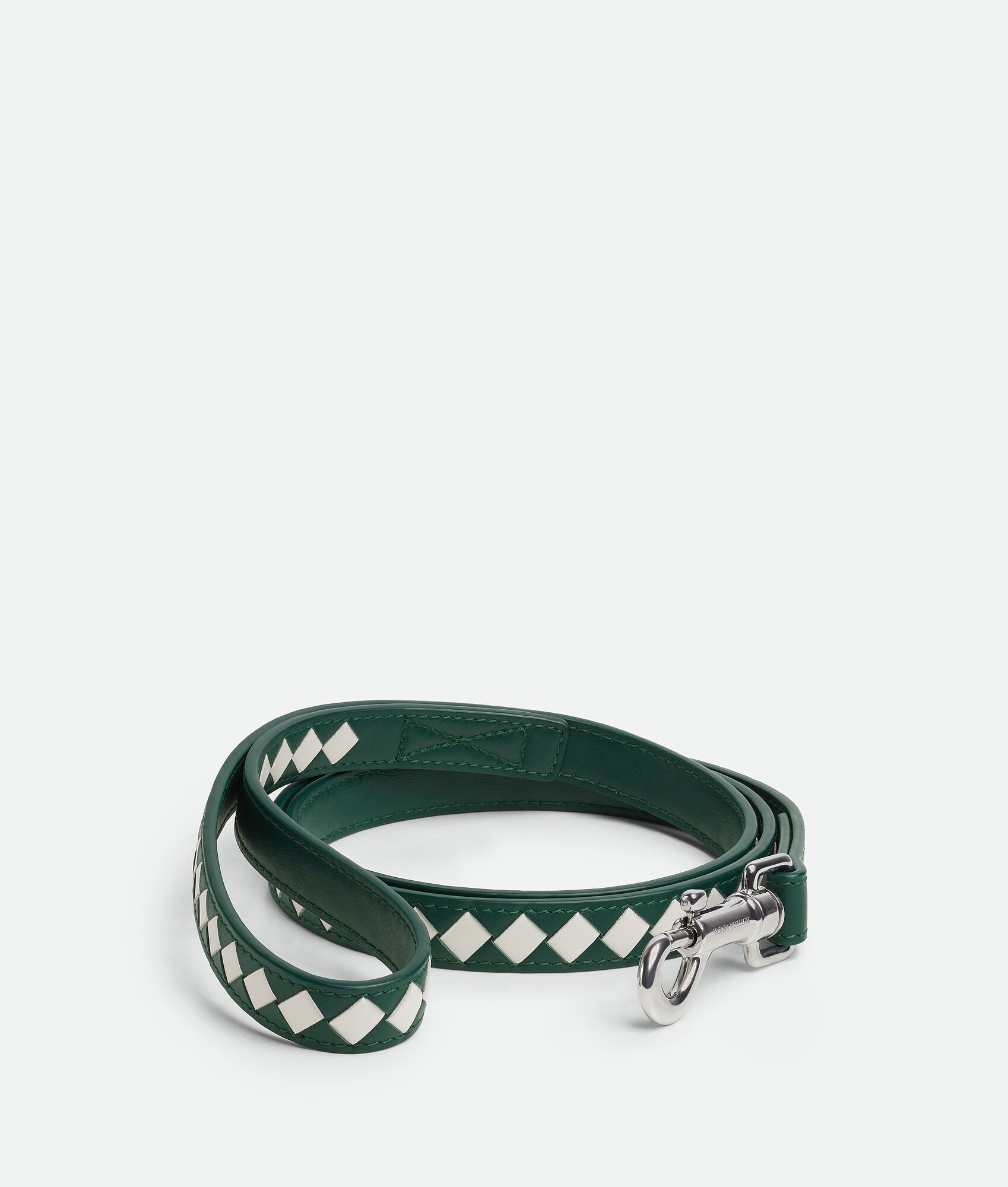 BOTTEGA VENETA 小号Intrecciato编织宠物狗牵引绳