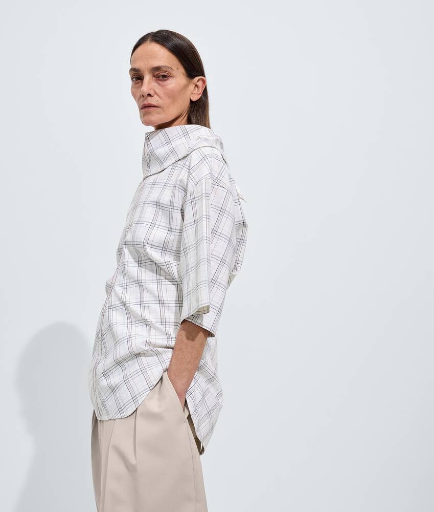 BOTTEGA VENETA 柔软羊毛格纹上衣