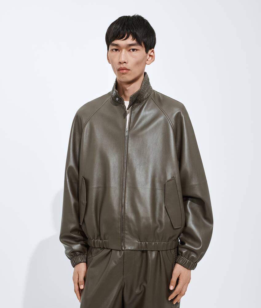 BOTTEGA VENETA  皮革束腰夹克