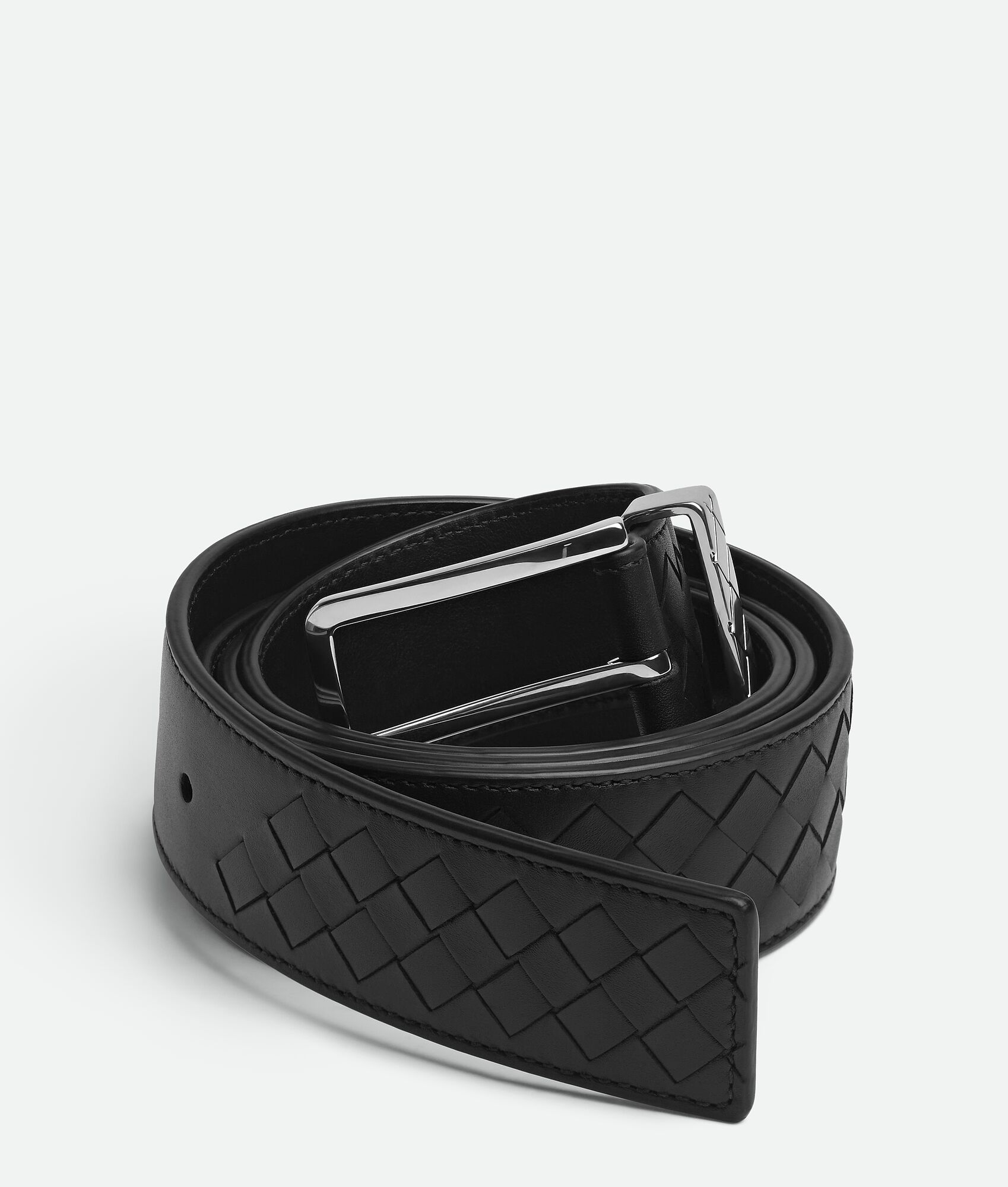 BOTTEGA VENETA Intreccio Loop编织圆环腰带