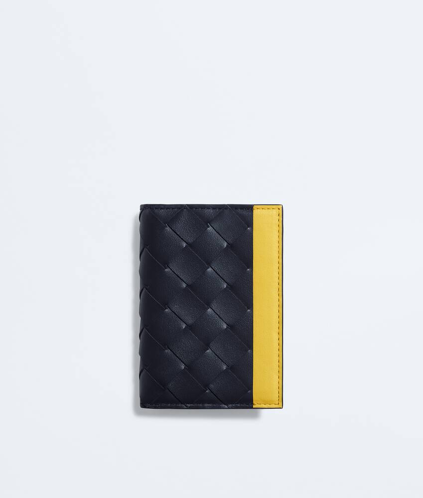 BOTTEGA VENETA Intrecciato编织翻盖卡包