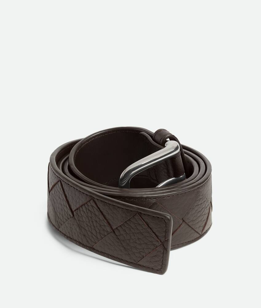 BOTTEGA VENETA Intrecciato编织Taurillon腰带