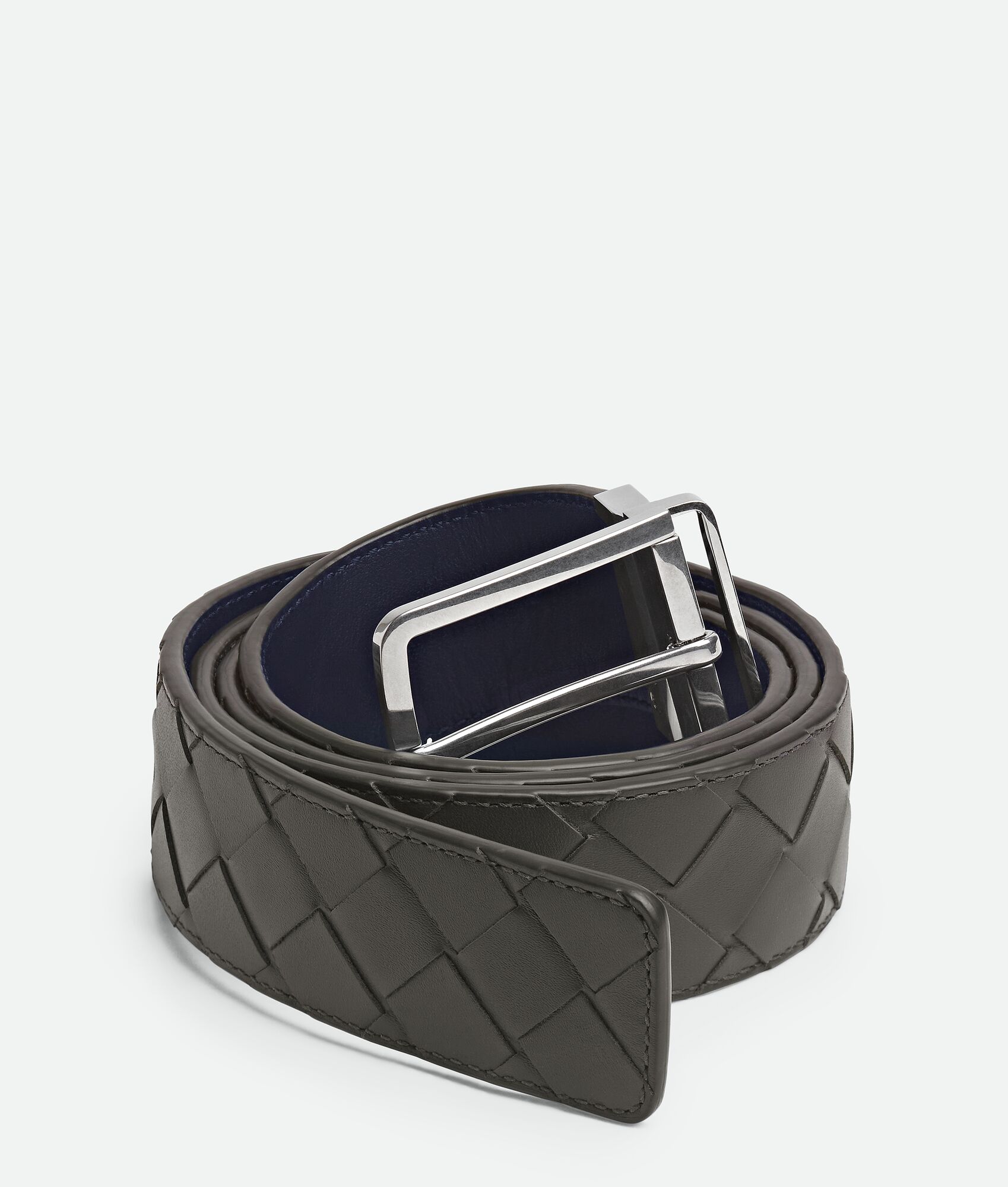 BOTTEGA VENETA Intrecciato编织双面腰带