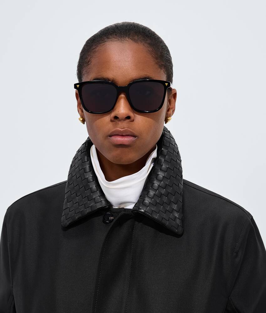 BOTTEGA VENETA Soft再生醋酸酯方形太阳镜
