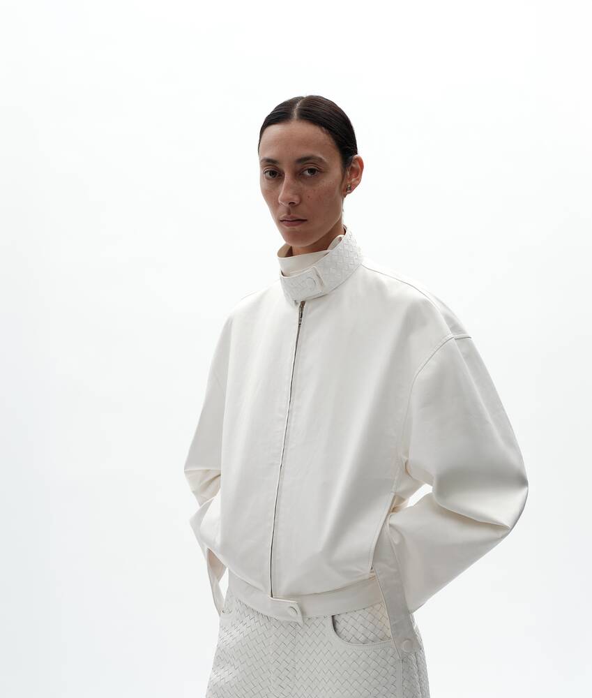 BOTTEGA VENETA Papery皮革束腰夹克