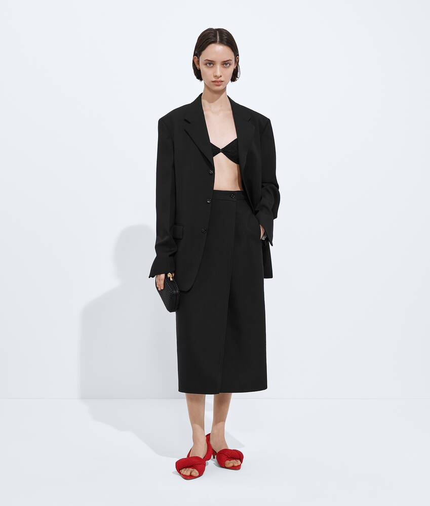 BOTTEGA VENETA 棉质华达呢半身裙