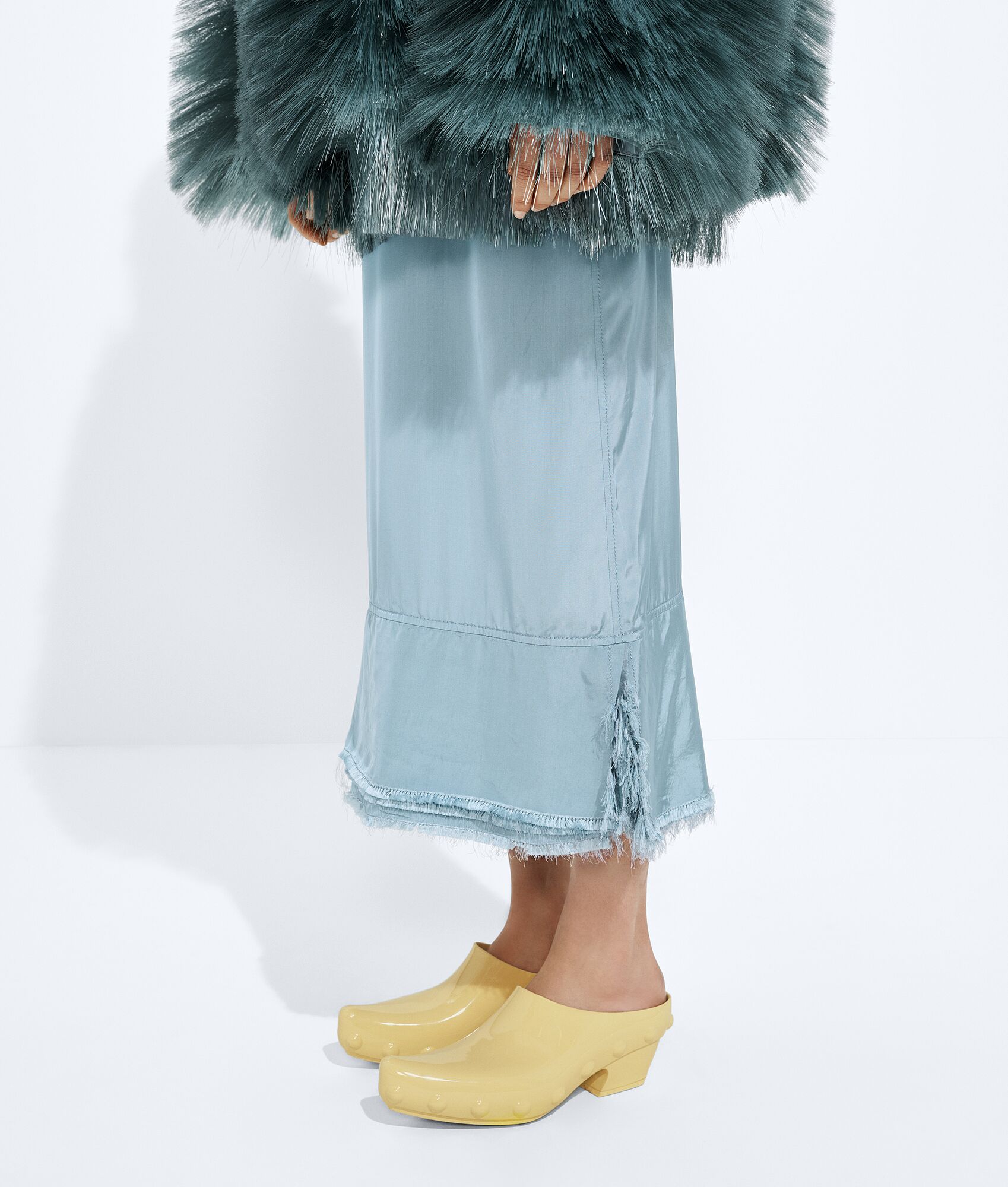 BOTTEGA VENETA 水洗降落伞绸半身裙 