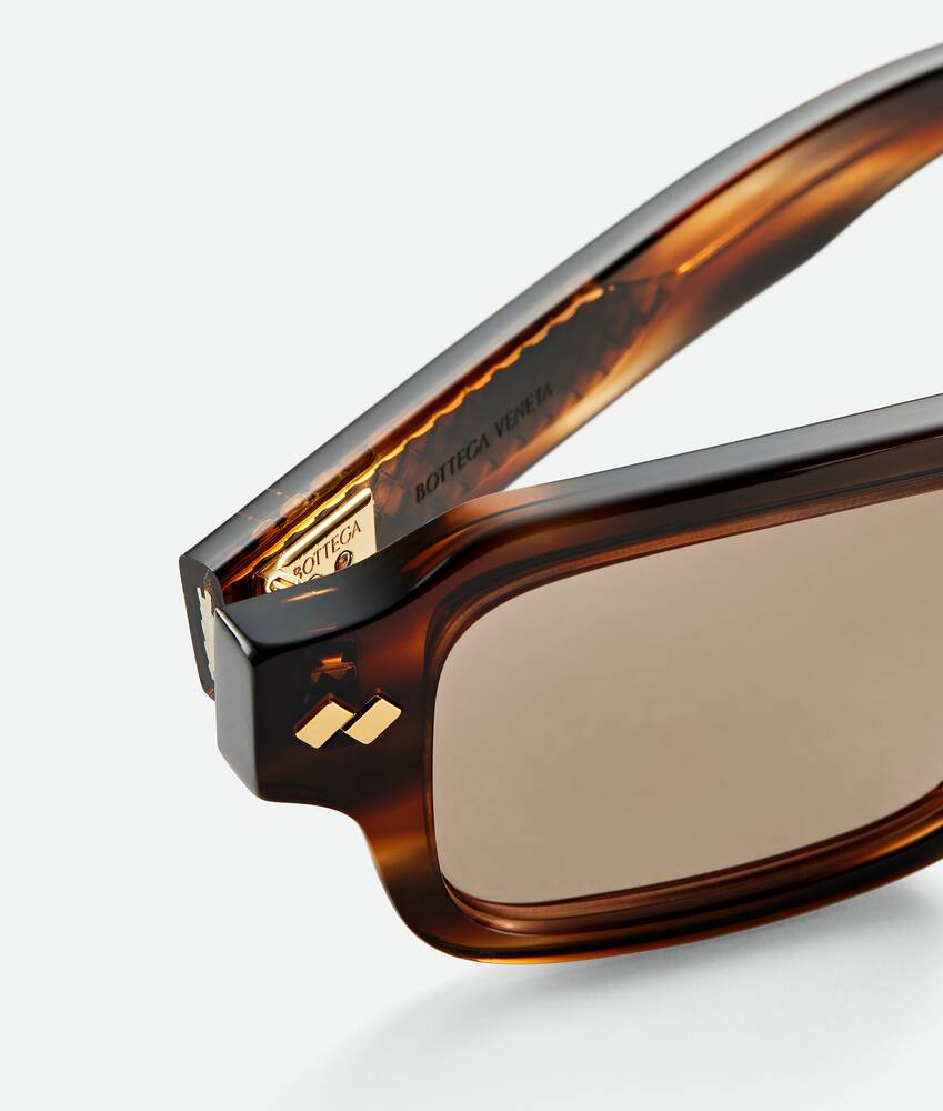 BOTTEGA VENETA Intrecciato编织长方形太阳眼镜