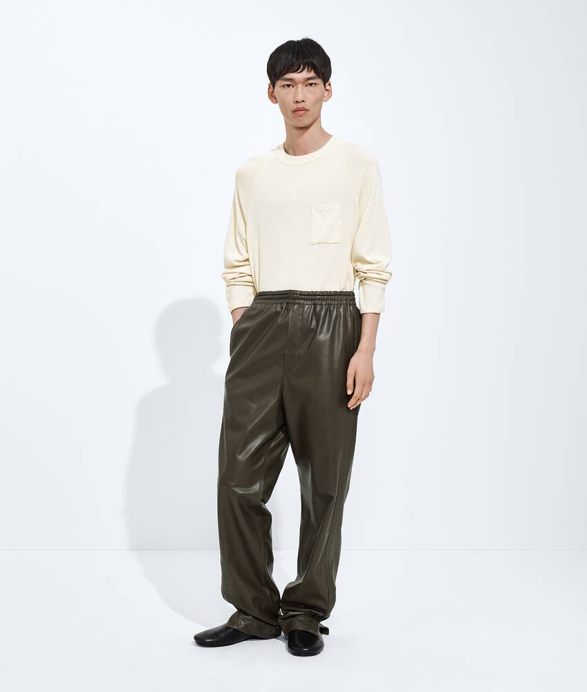 BOTTEGA VENETA 皮革长裤 