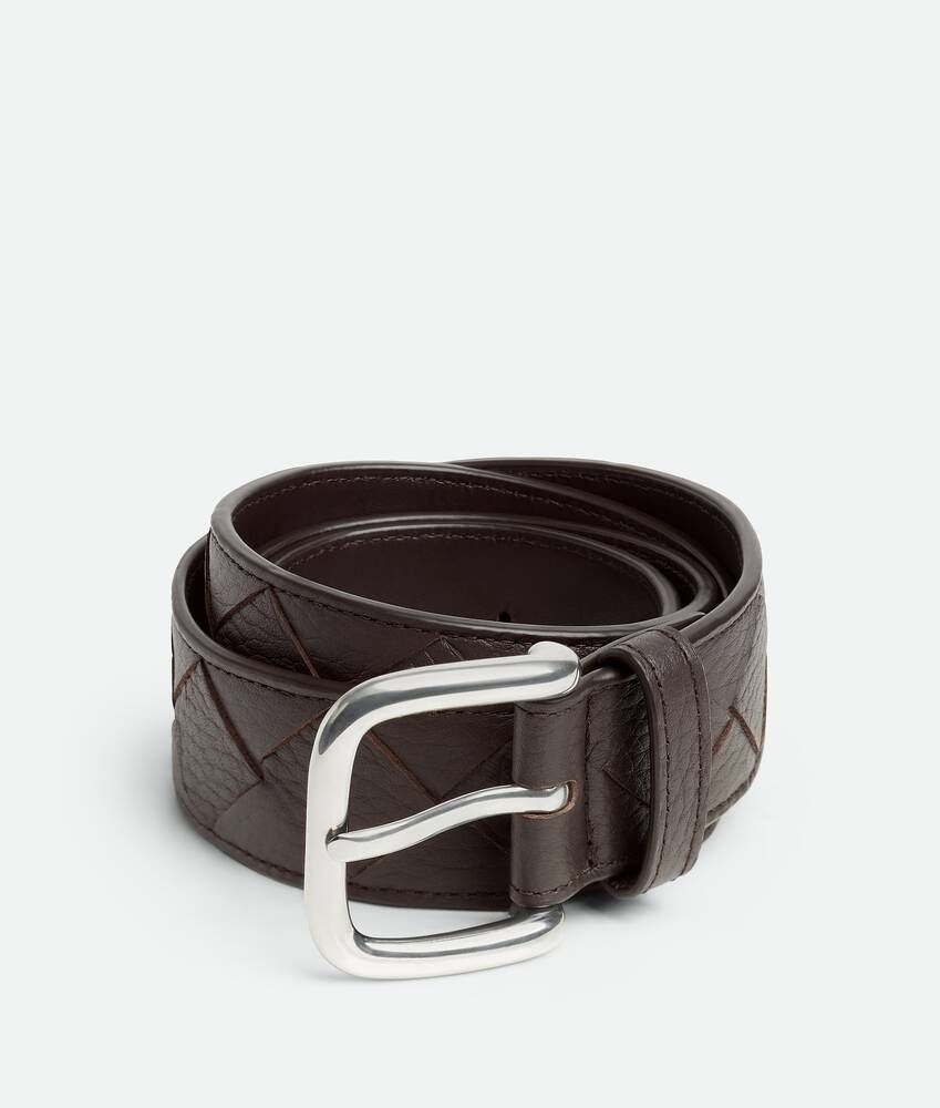 BOTTEGA VENETA Intrecciato编织Taurillon腰带