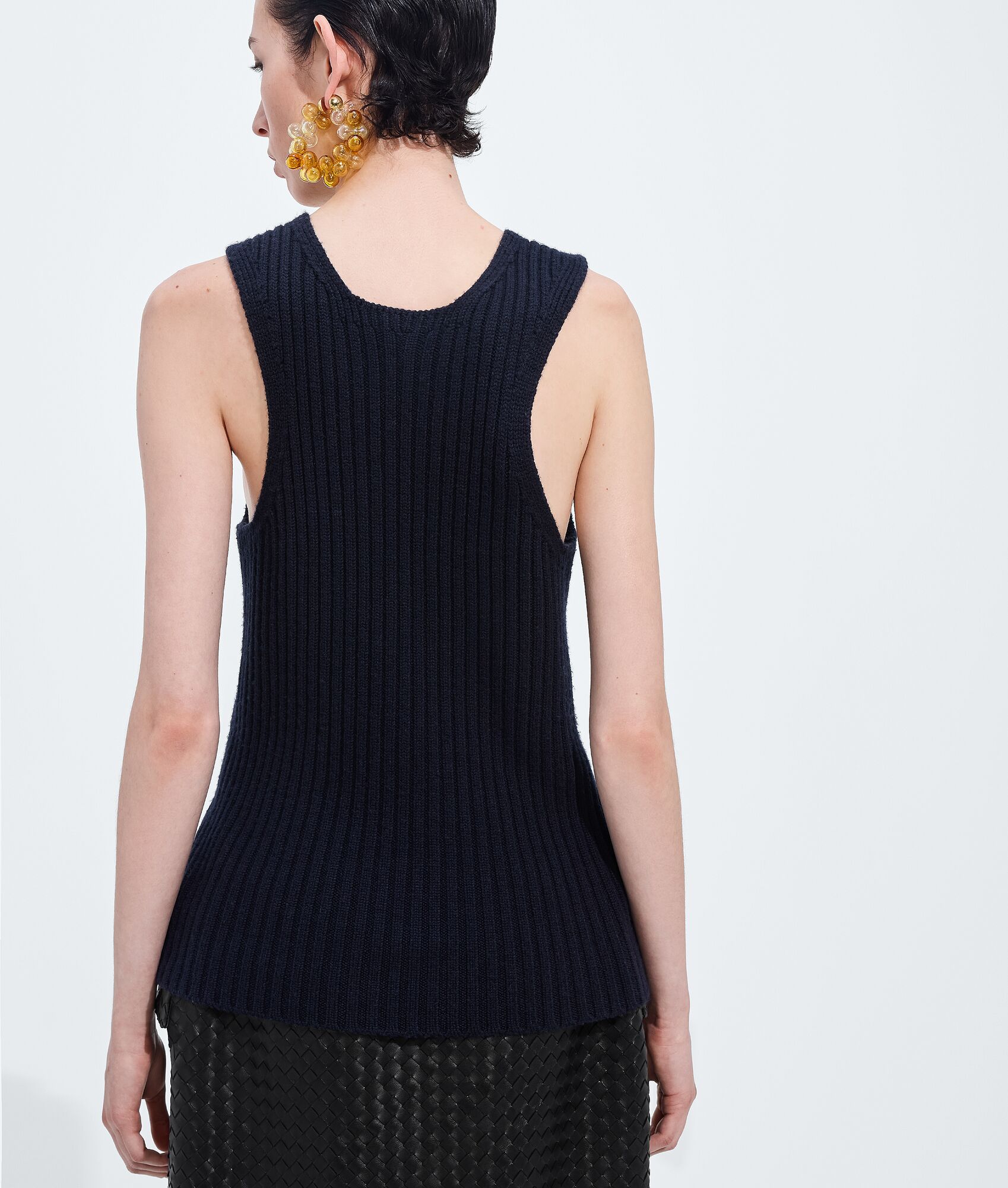 BOTTEGA VENETA 美利奴羊毛罗纹背心