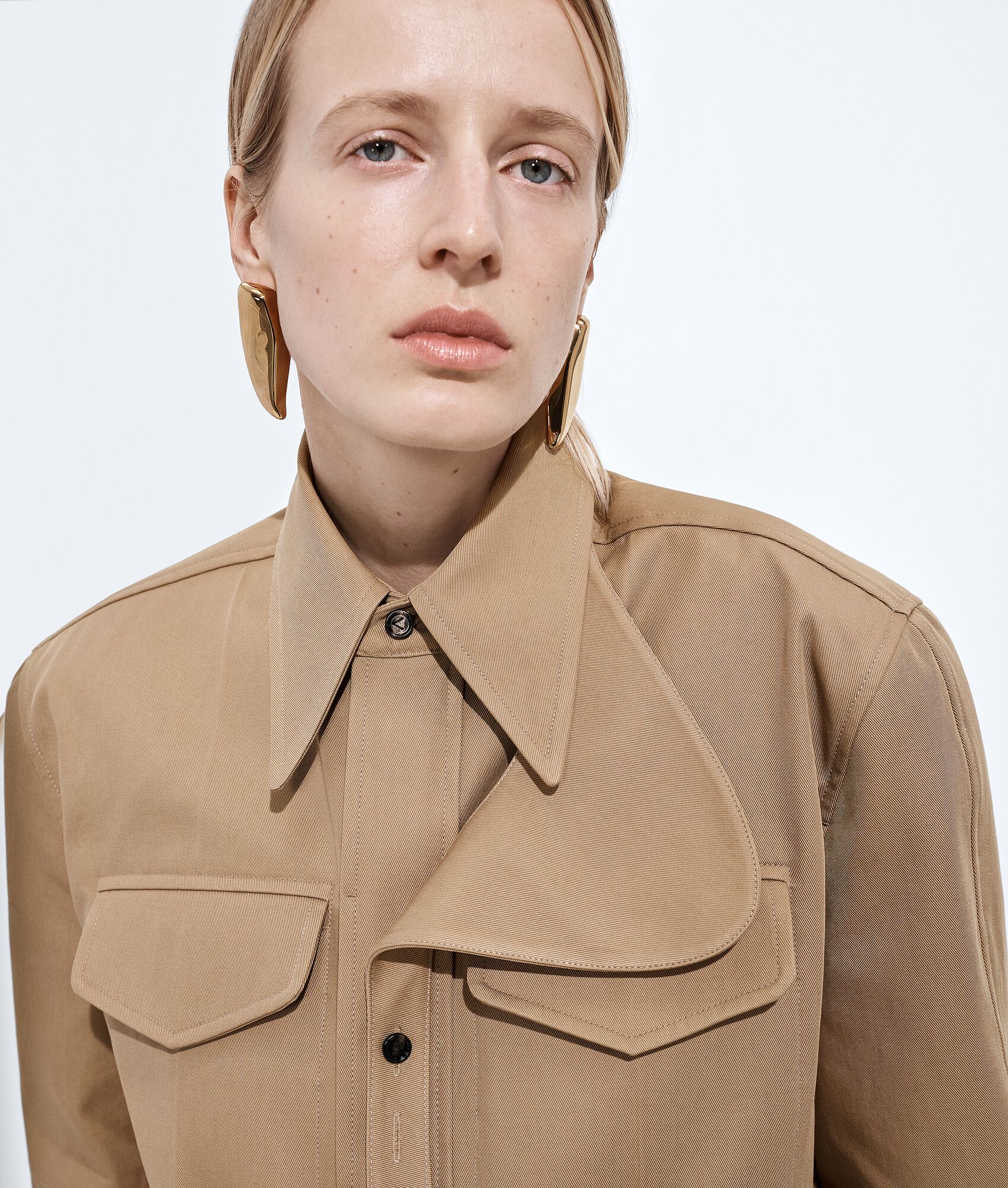 BOTTEGA VENETA 棉质斜纹衬衫