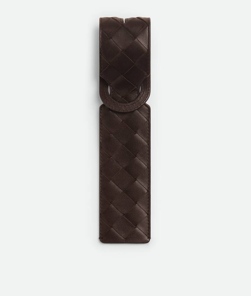 BOTTEGA VENETA Intrecciato编织长款标签夹