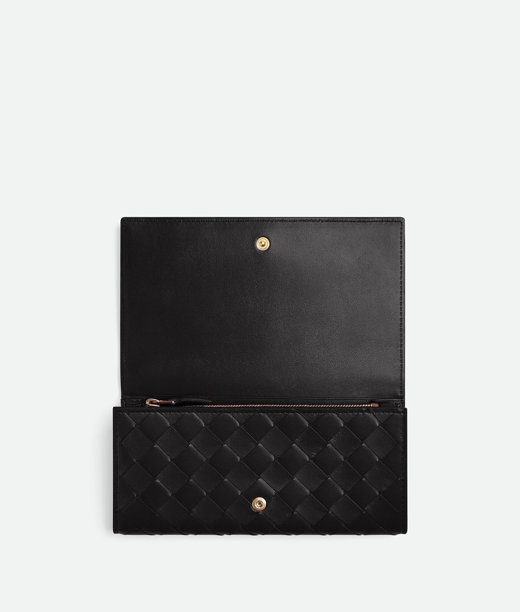 BOTTEGA VENETA Intrecciato编织大号翻盖钱包