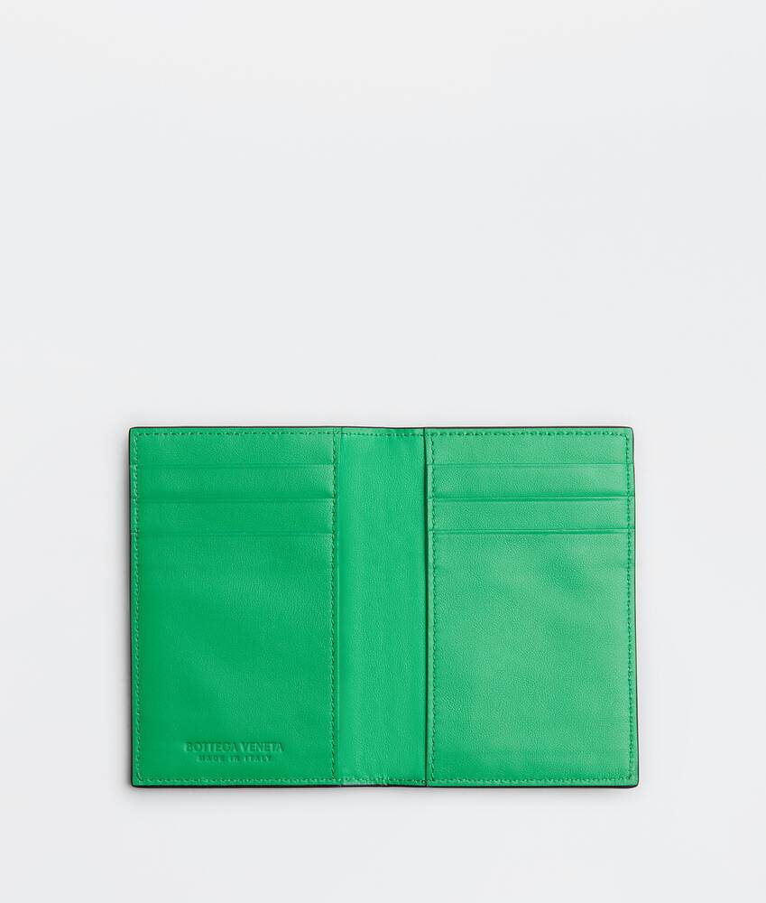 BOTTEGA VENETA Intrecciato编织翻盖卡包