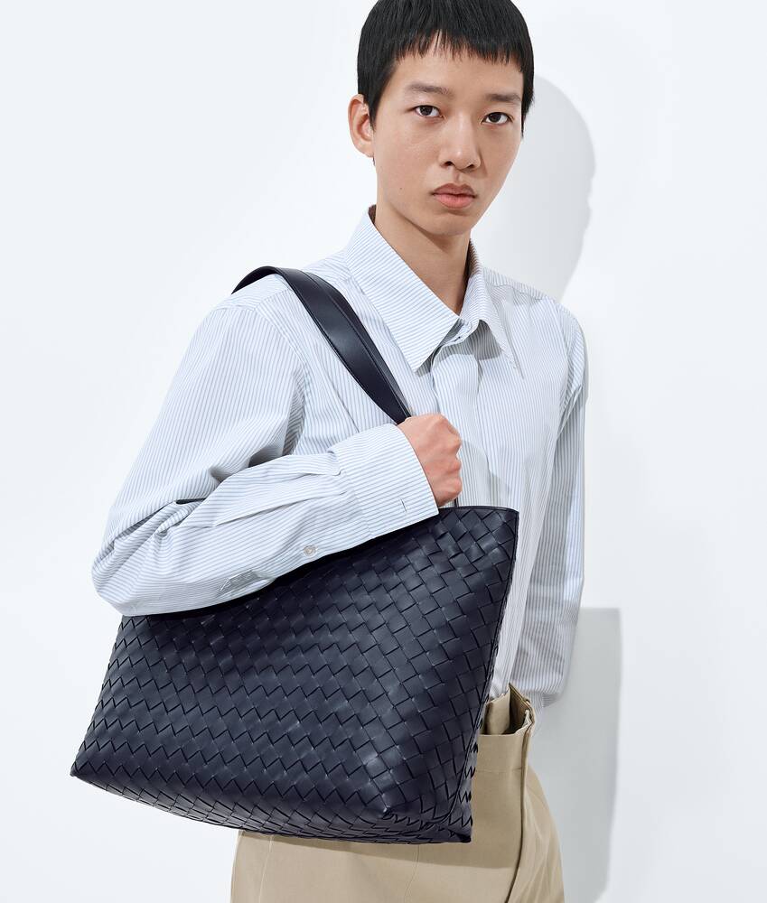 BOTTEGA VENETA 小号Intrecciato编织拉链托特手袋