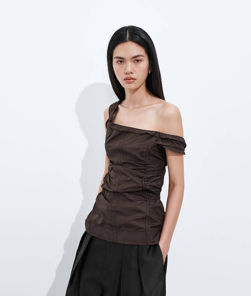 BOTTEGA VENETA 水洗桑蚕丝塔夫绸上衣