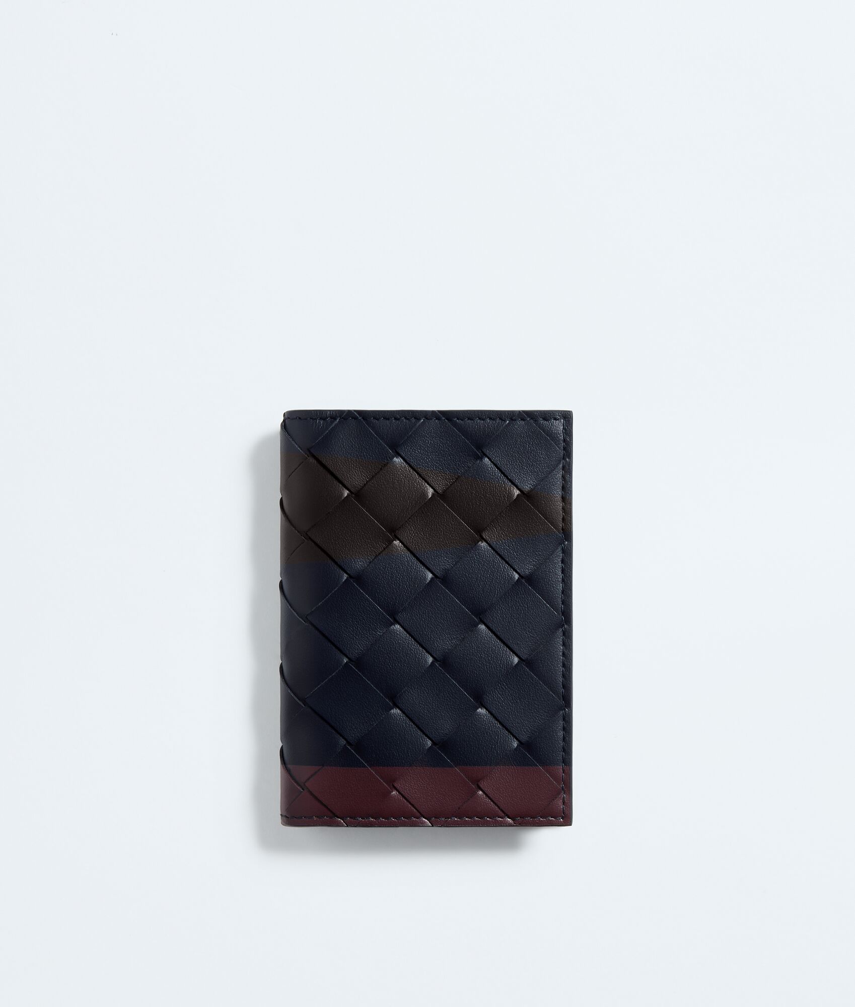 BOTTEGA VENETA Intrecciato编织翻盖卡包