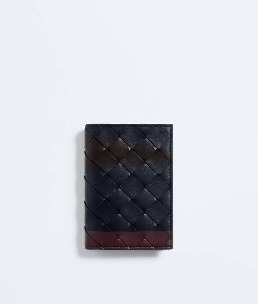 BOTTEGA VENETA Intrecciato编织翻盖卡包