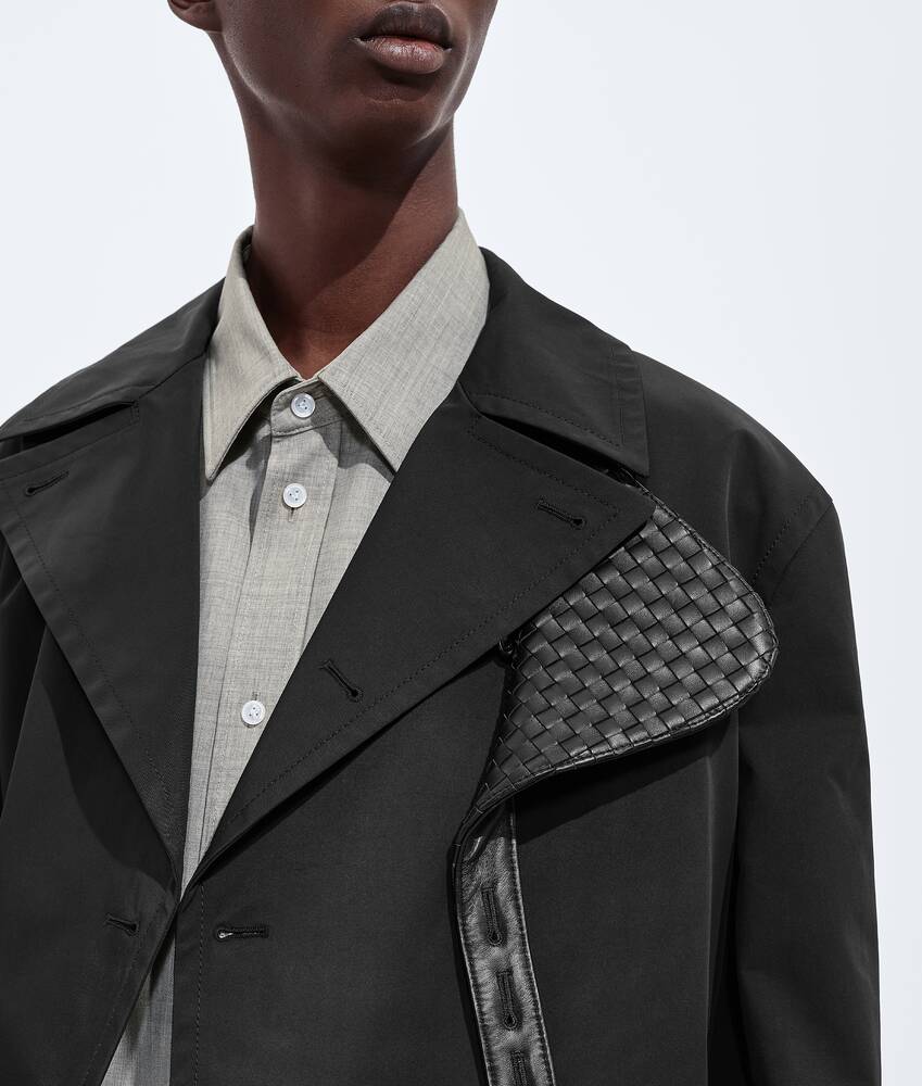 BOTTEGA VENETA 尼龙配棉质大衣 