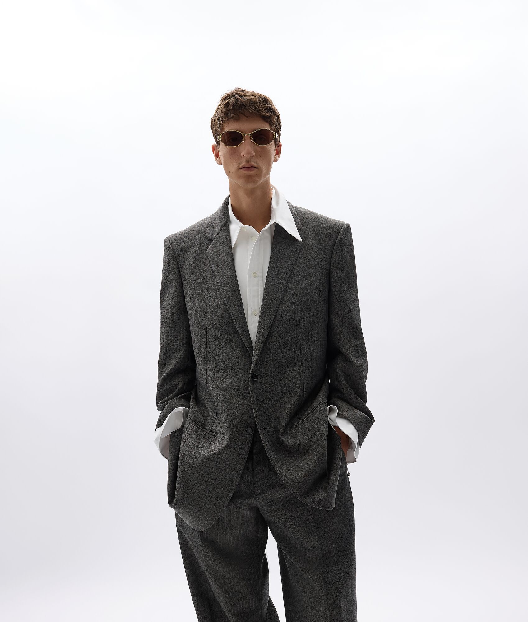 BOTTEGA VENETA 羊毛配马海毛夹克