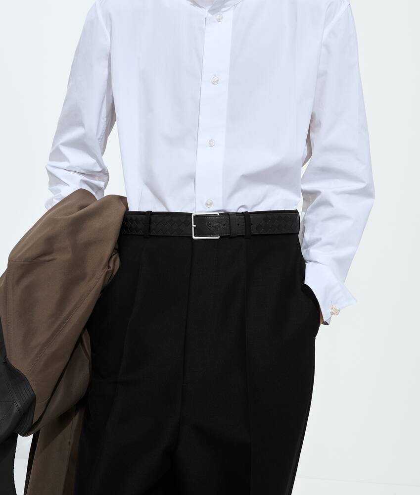 BOTTEGA VENETA Intrecciato编织Taurillon腰带