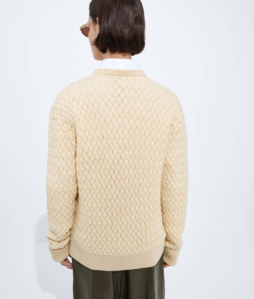 BOTTEGA VENETA Intrecciato编织羊毛针织衫