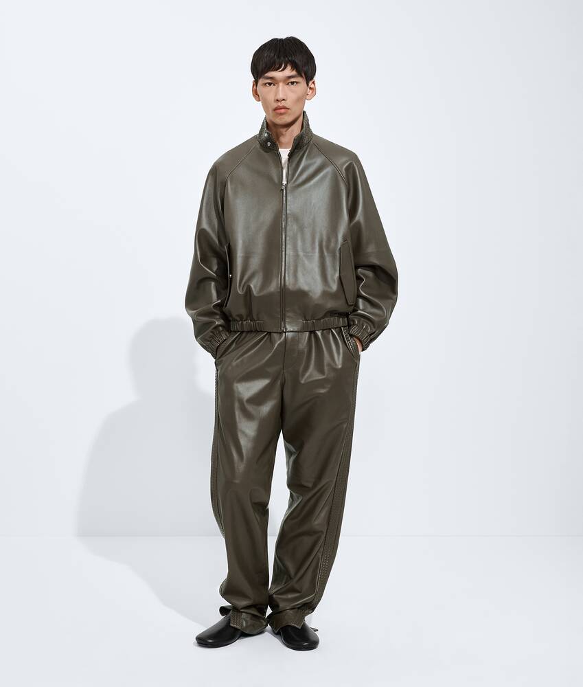 BOTTEGA VENETA  皮革束腰夹克