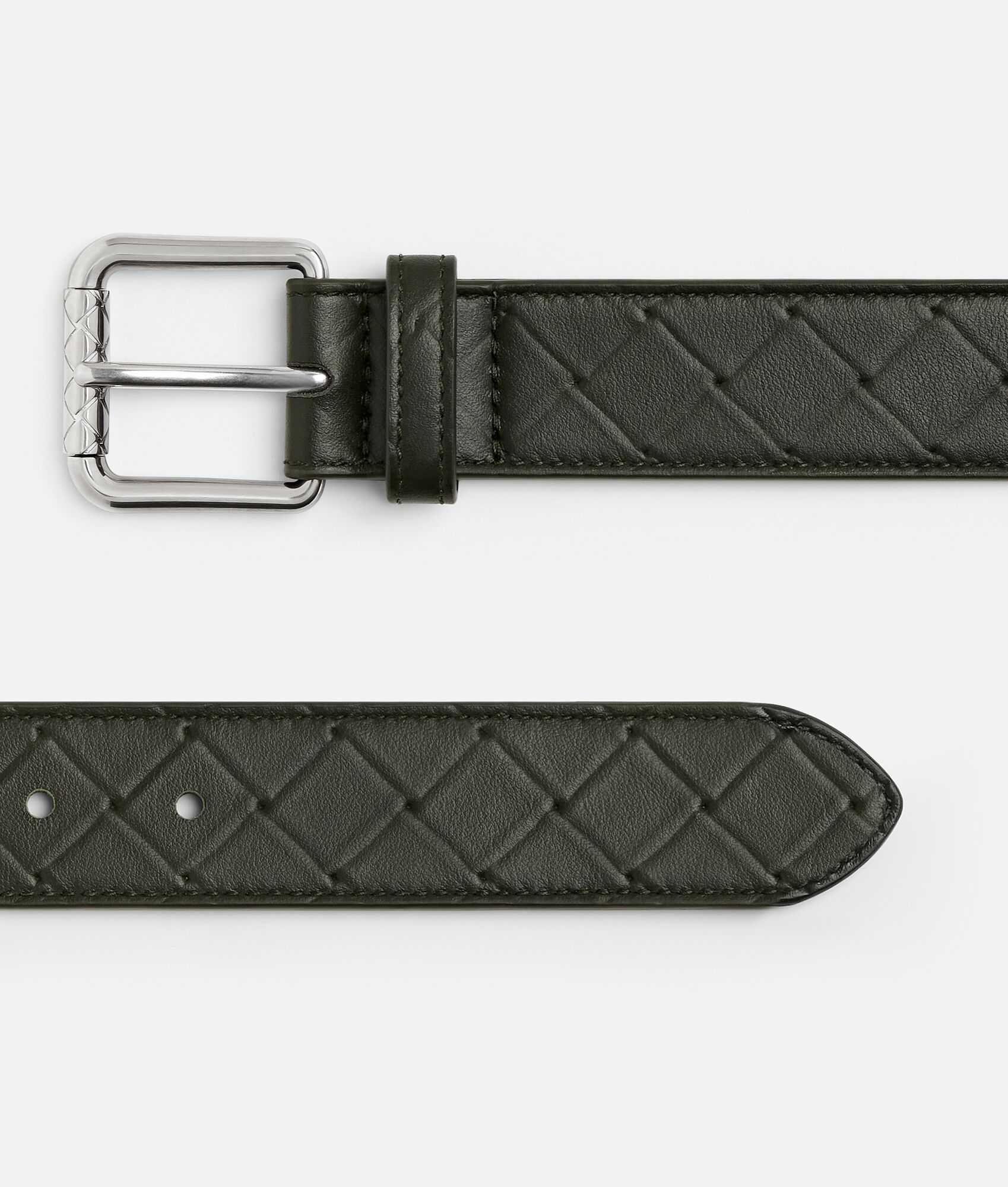 BOTTEGA VENETA Intrecciato Stamp编织腰带