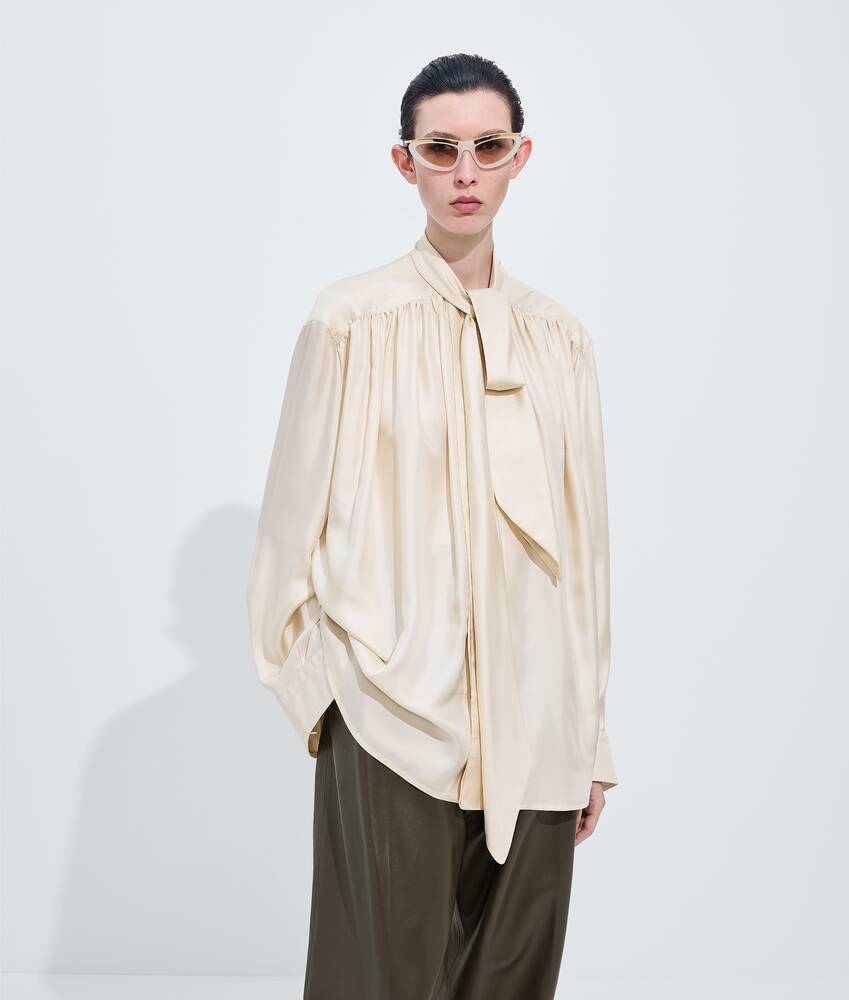 BOTTEGA VENETA 桑蚕丝斜纹衬衫