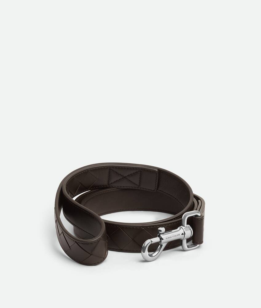 BOTTEGA VENETA 中号Intrecciato编织宠物狗牵引绳