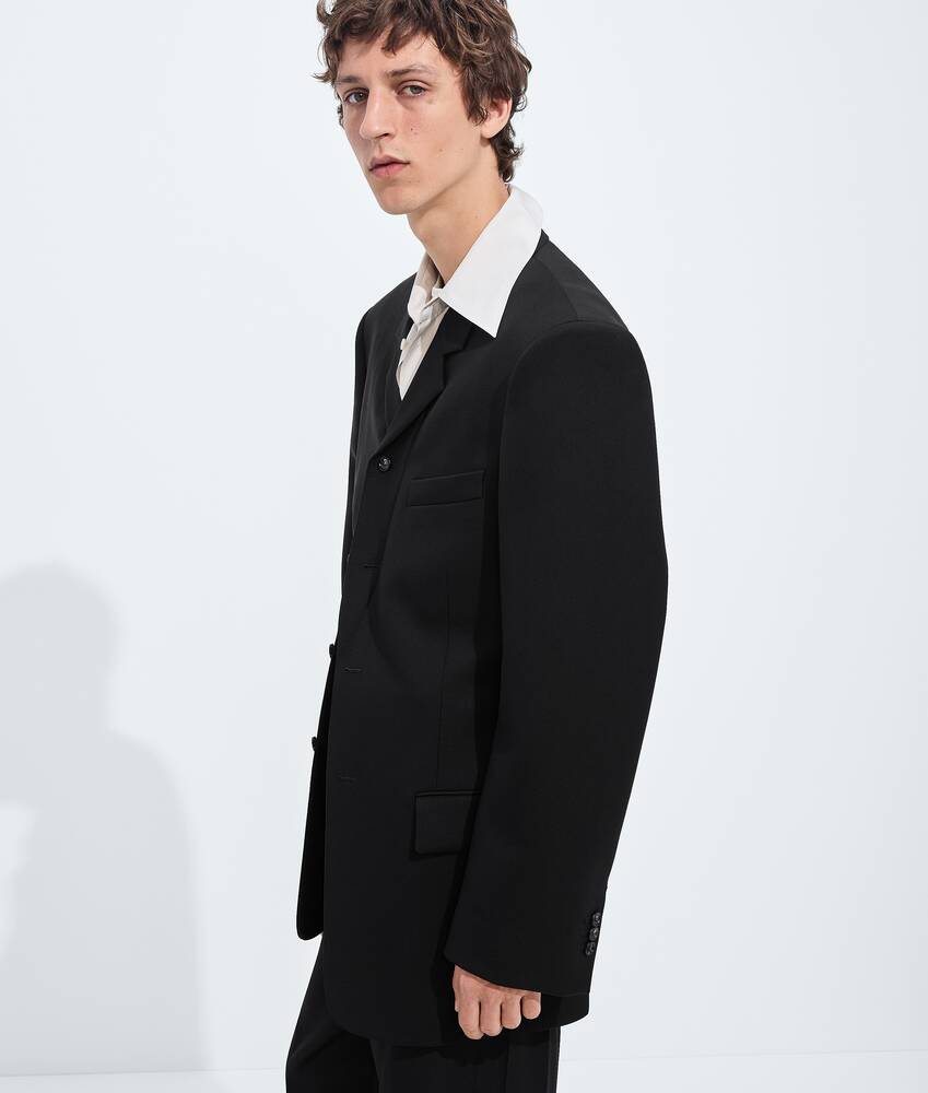 BOTTEGA VENETA 羊毛配马海毛华达呢夹克