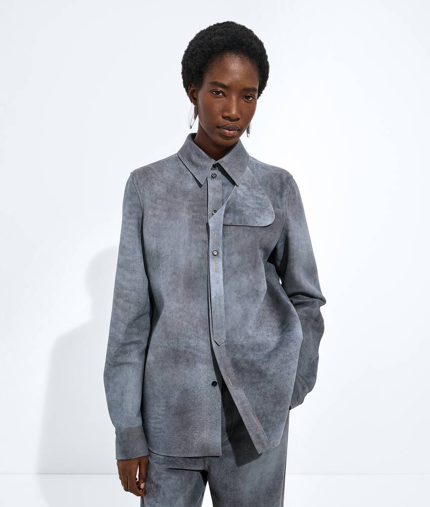 BOTTEGA VENETA 雾面效果绒面革衬衫