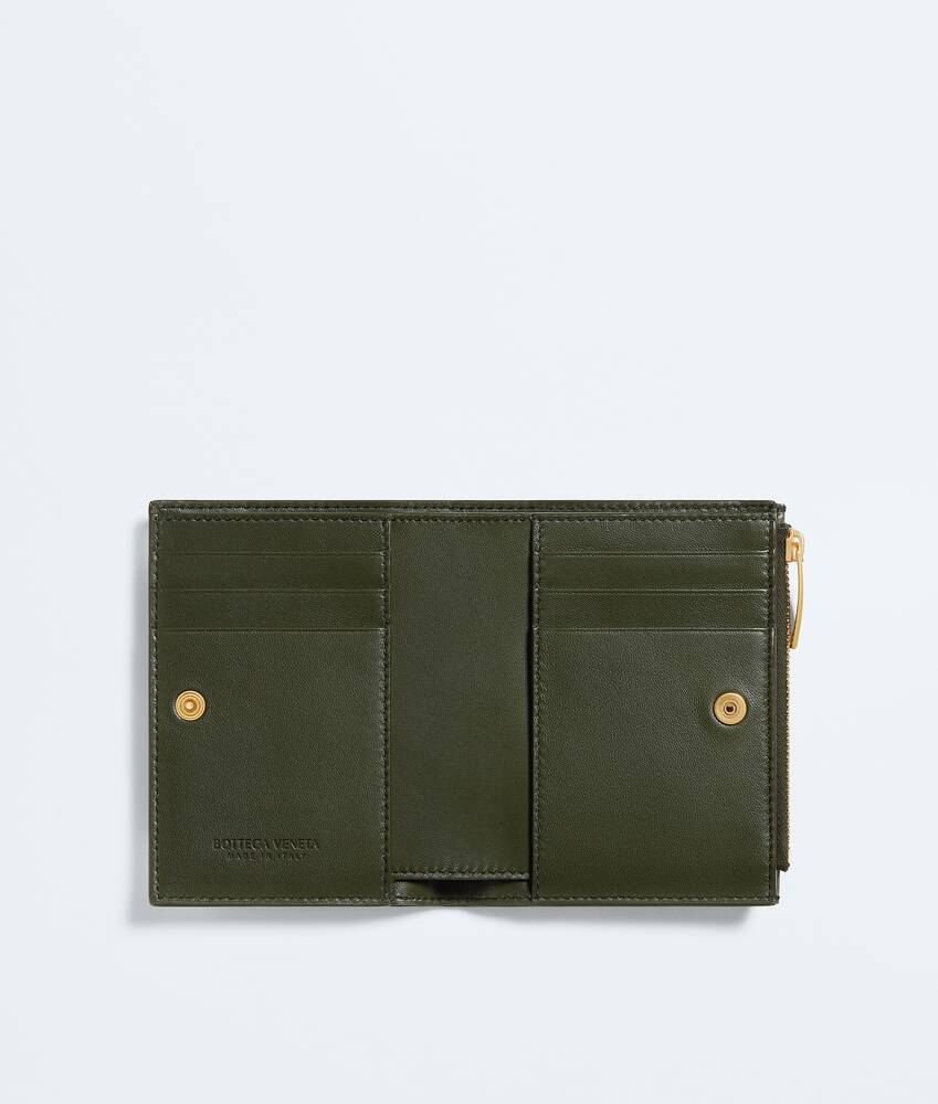 BOTTEGA VENETA 小号Intrecciato编织双折钱包