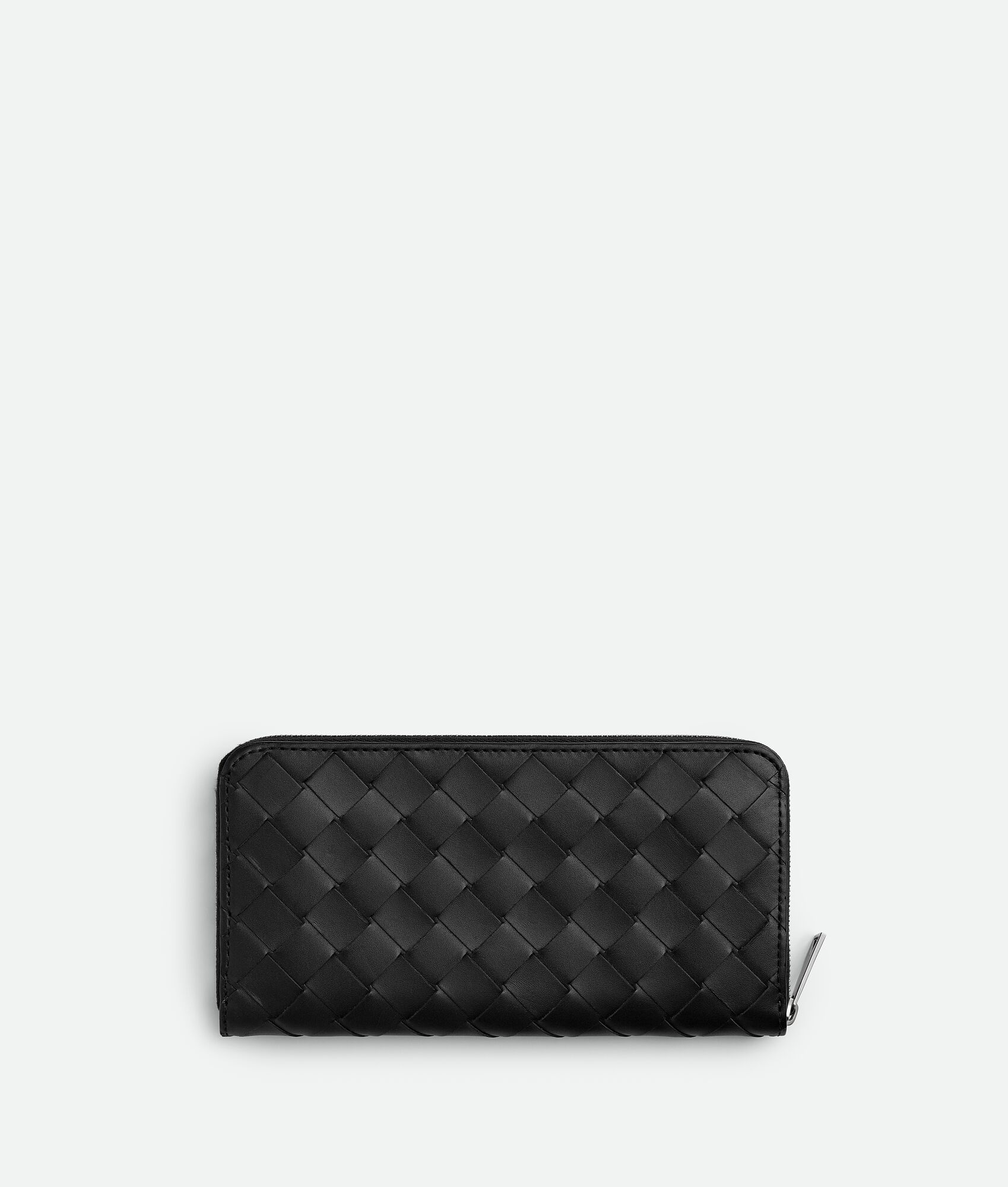 BOTTEGA VENETA Intrecciato编织环绕式拉链钱包