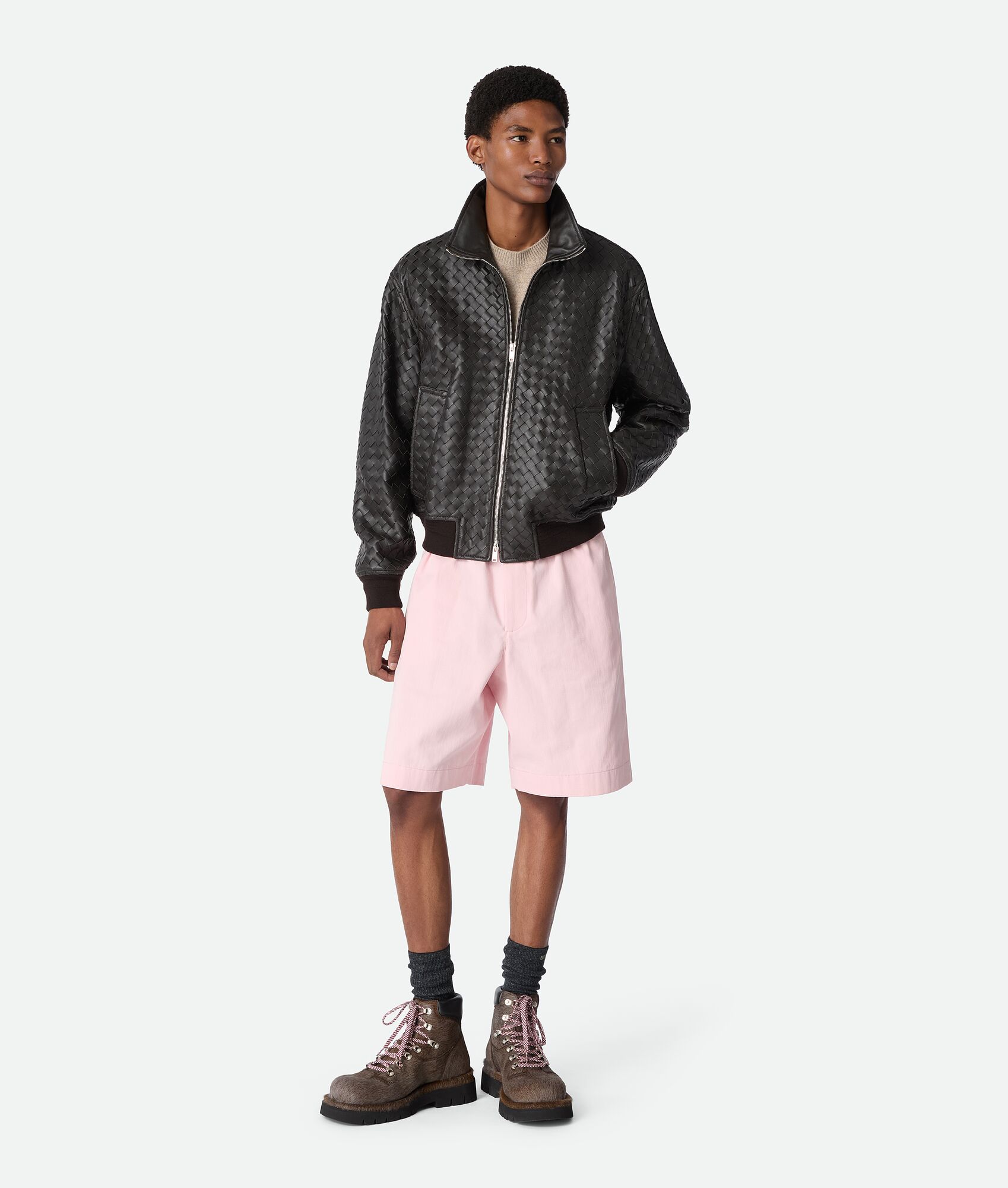 BOTTEGA VENETA 男士Lug登山踝靴