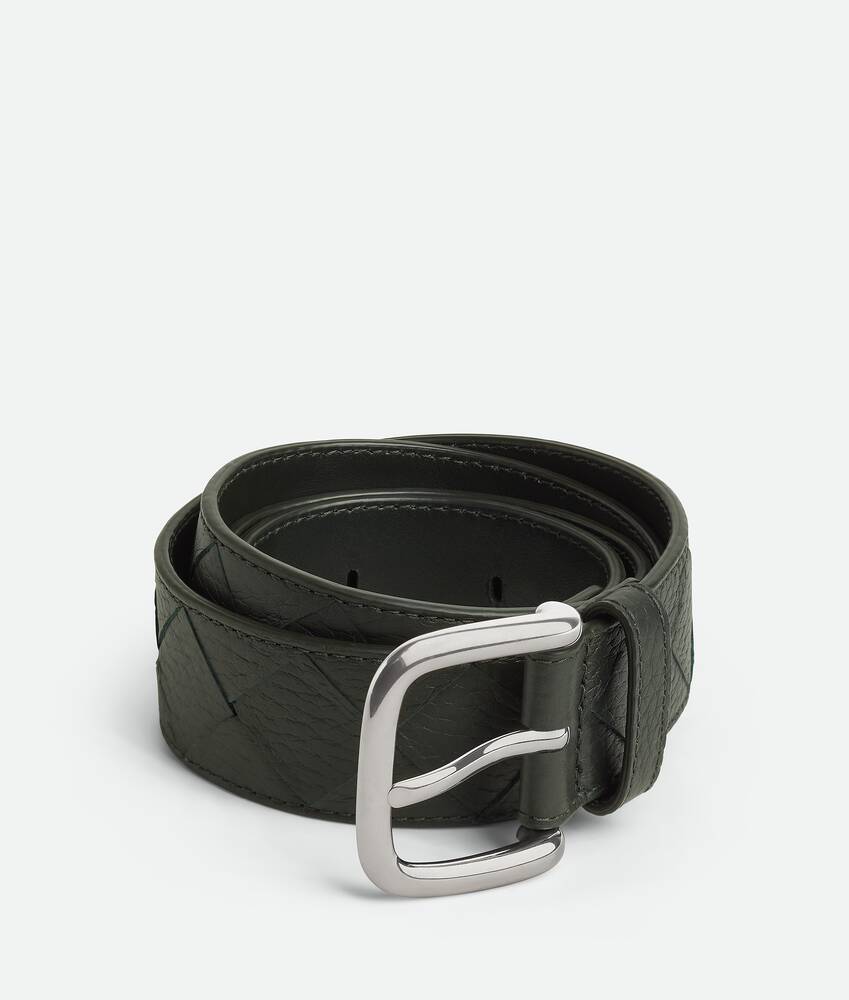 BOTTEGA VENETA Intrecciato编织Taurillon腰带