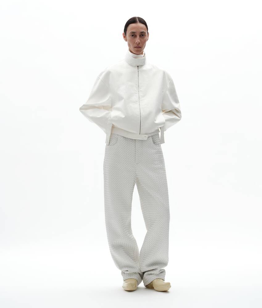 BOTTEGA VENETA Papery皮革束腰夹克