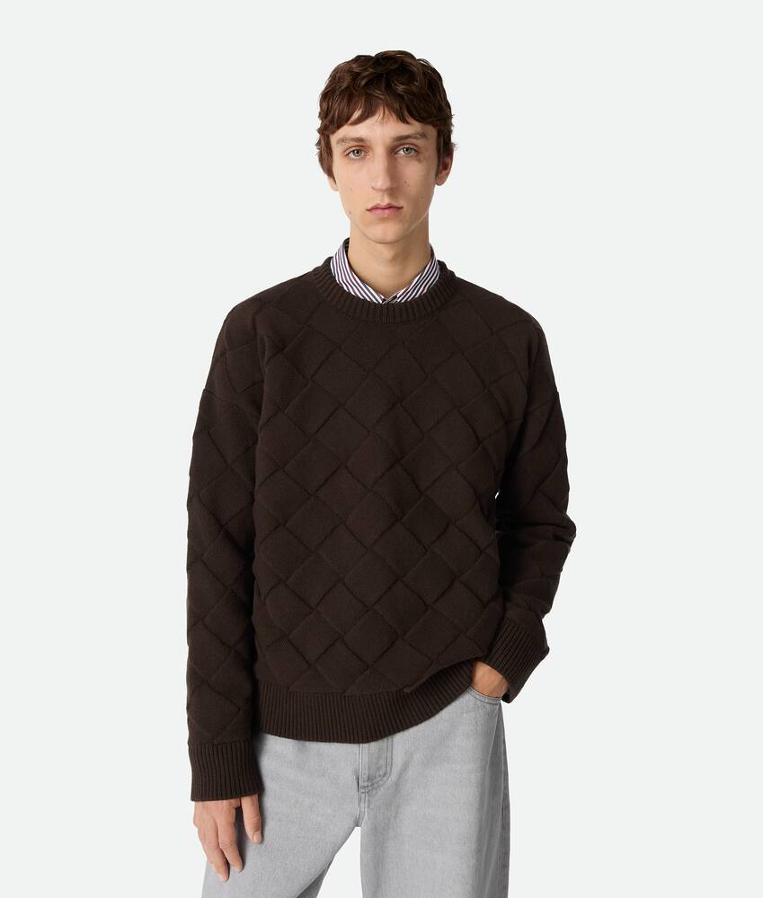 BOTTEGA VENETA Intrecciato编织羊毛毛衣 