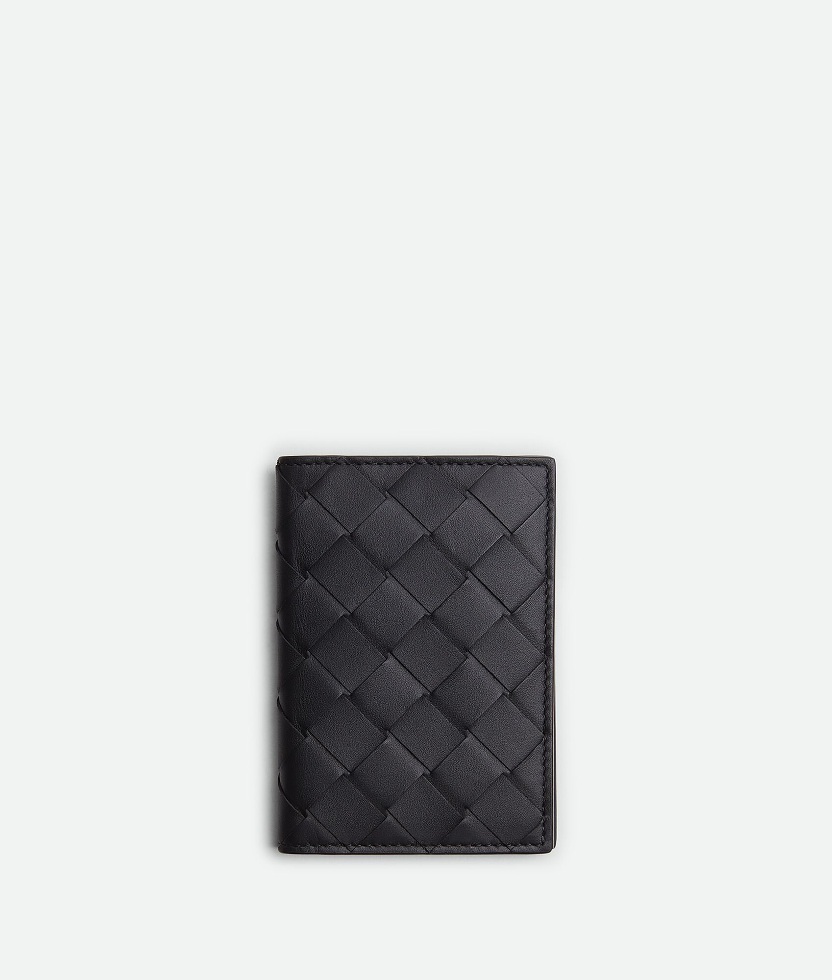 BOTTEGA VENETA Intrecciato编织翻盖卡包