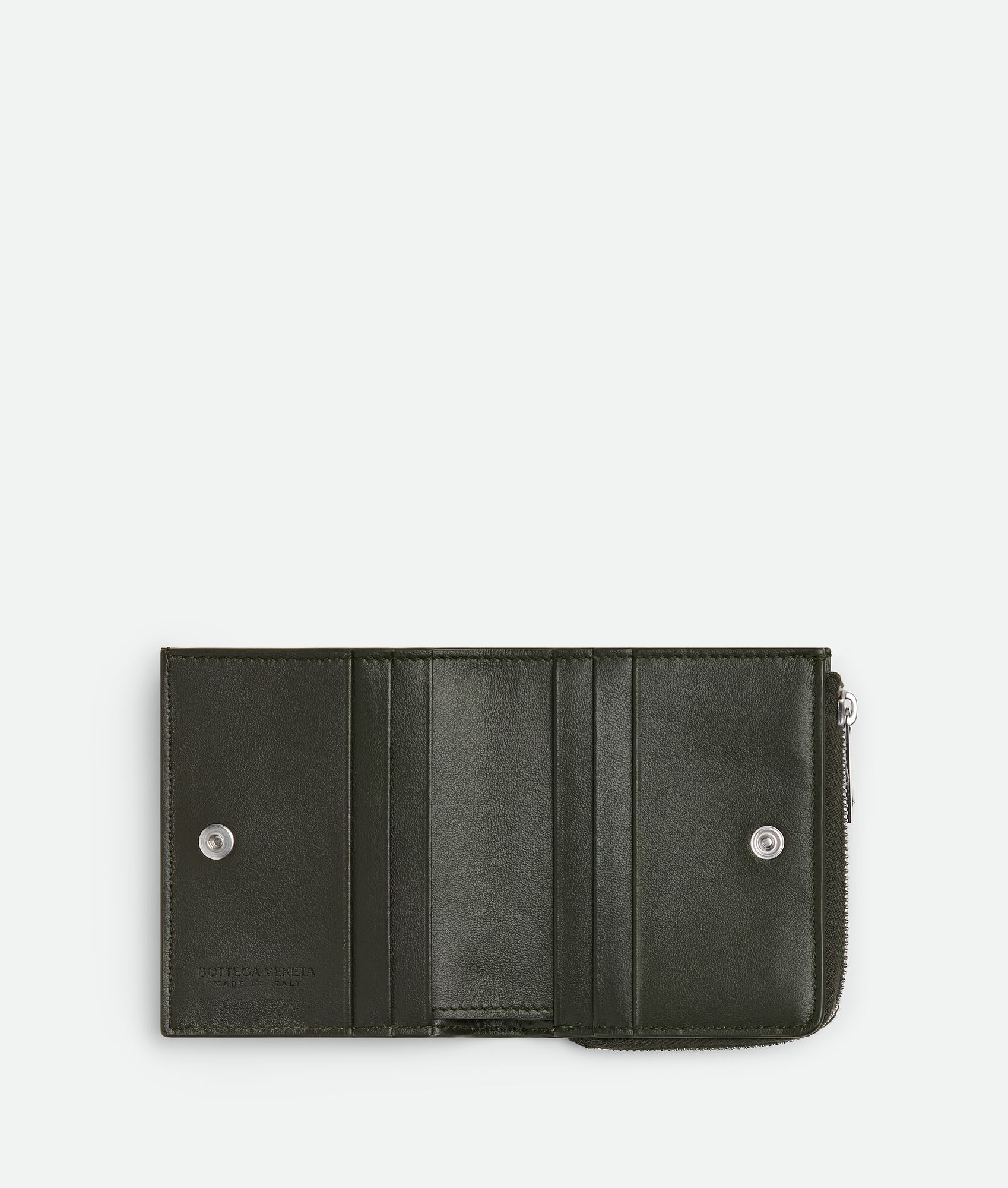 BOTTEGA VENETA Intrecciato Stamp编织双折钱包