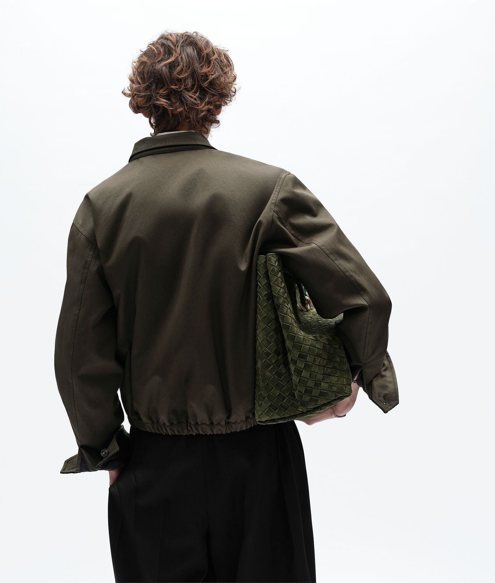 BOTTEGA VENETA 棉质华达呢束腰夹克